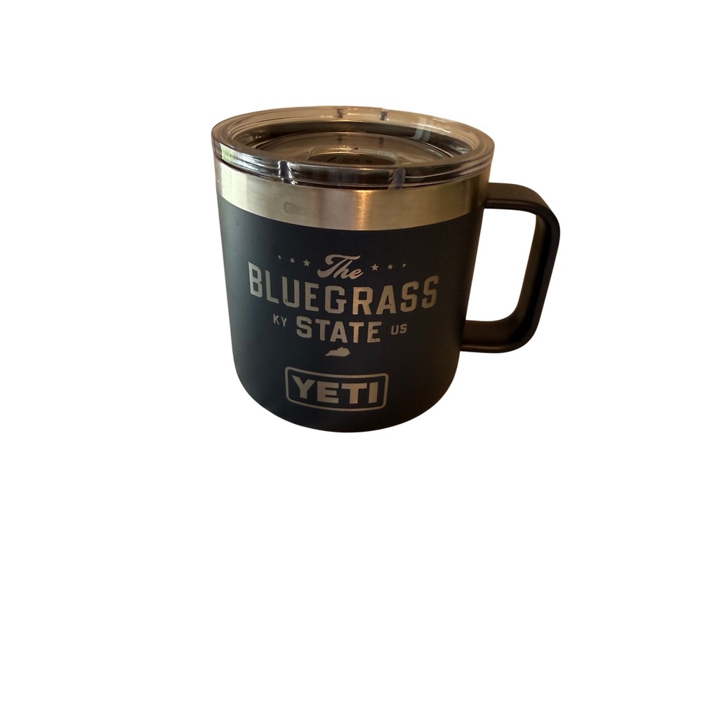 YETI Rambler 14 oz Mug Navy Blue Bluegrass‎ State KY Kentucky MagSlider Lid